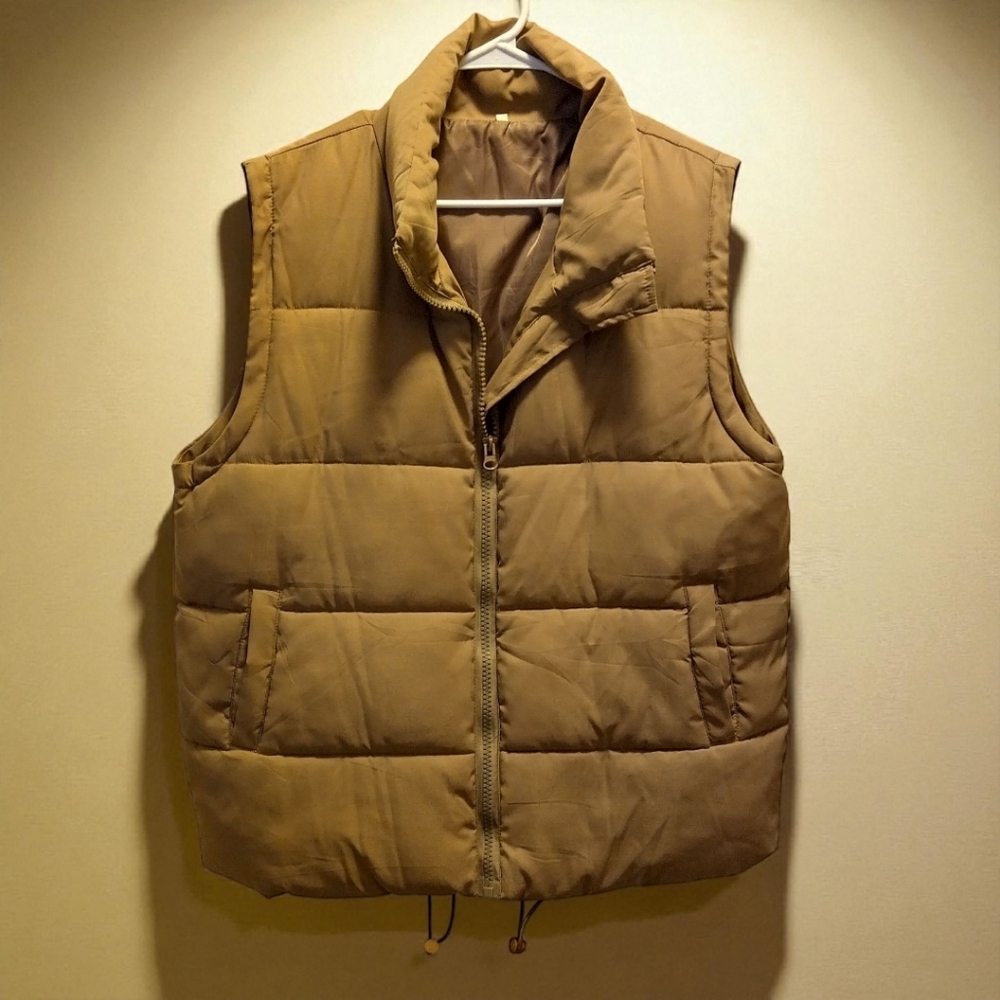 Women's Classic Tan Puffer Vest